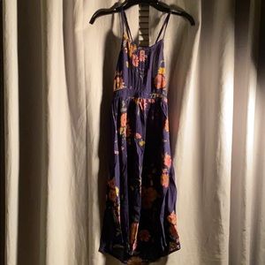 Girls Old Navy Strappy Floral Navy Sundress size 8
